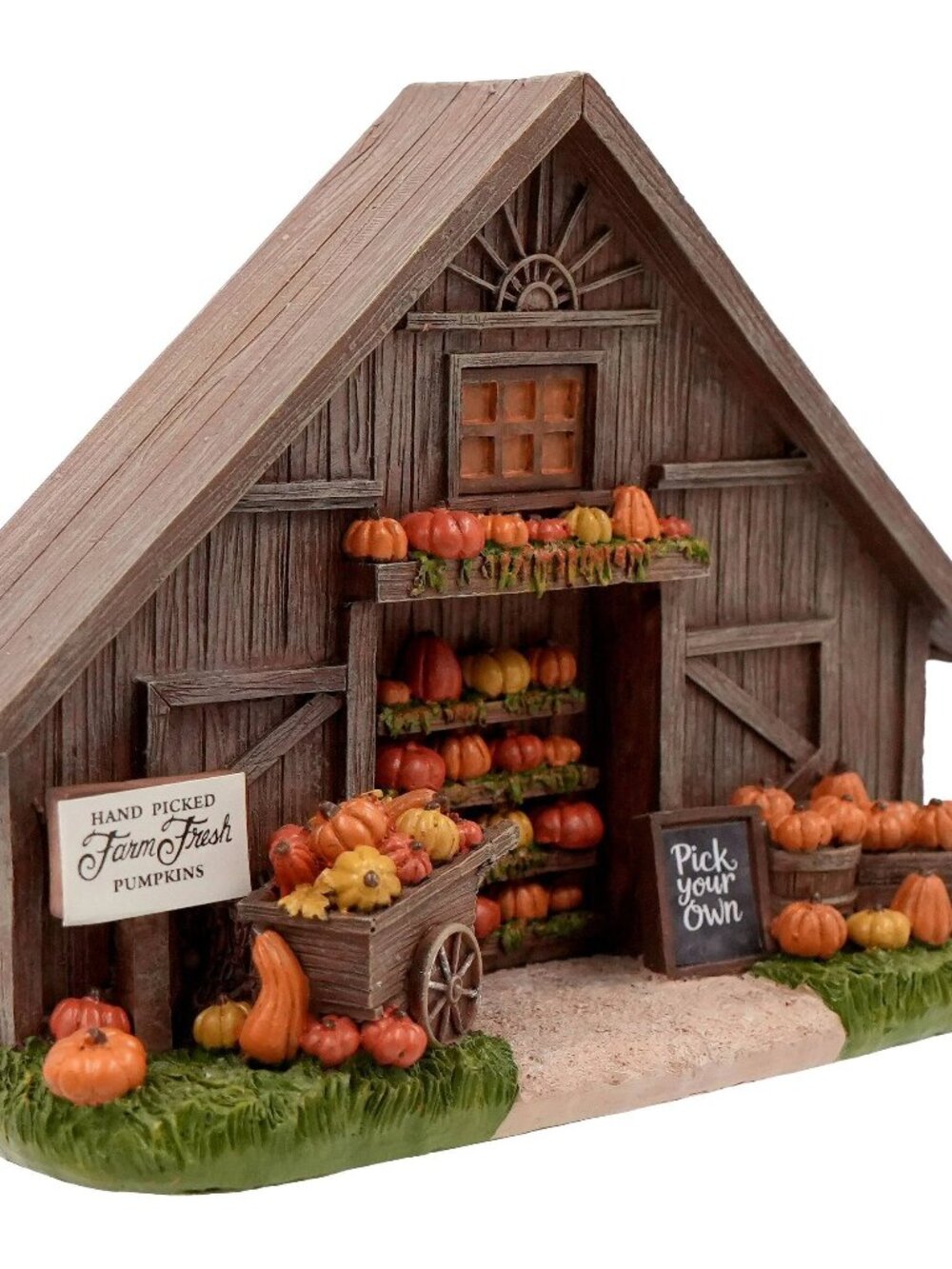 Mini Pumpkin Harvest Barn by Ashland - NWT